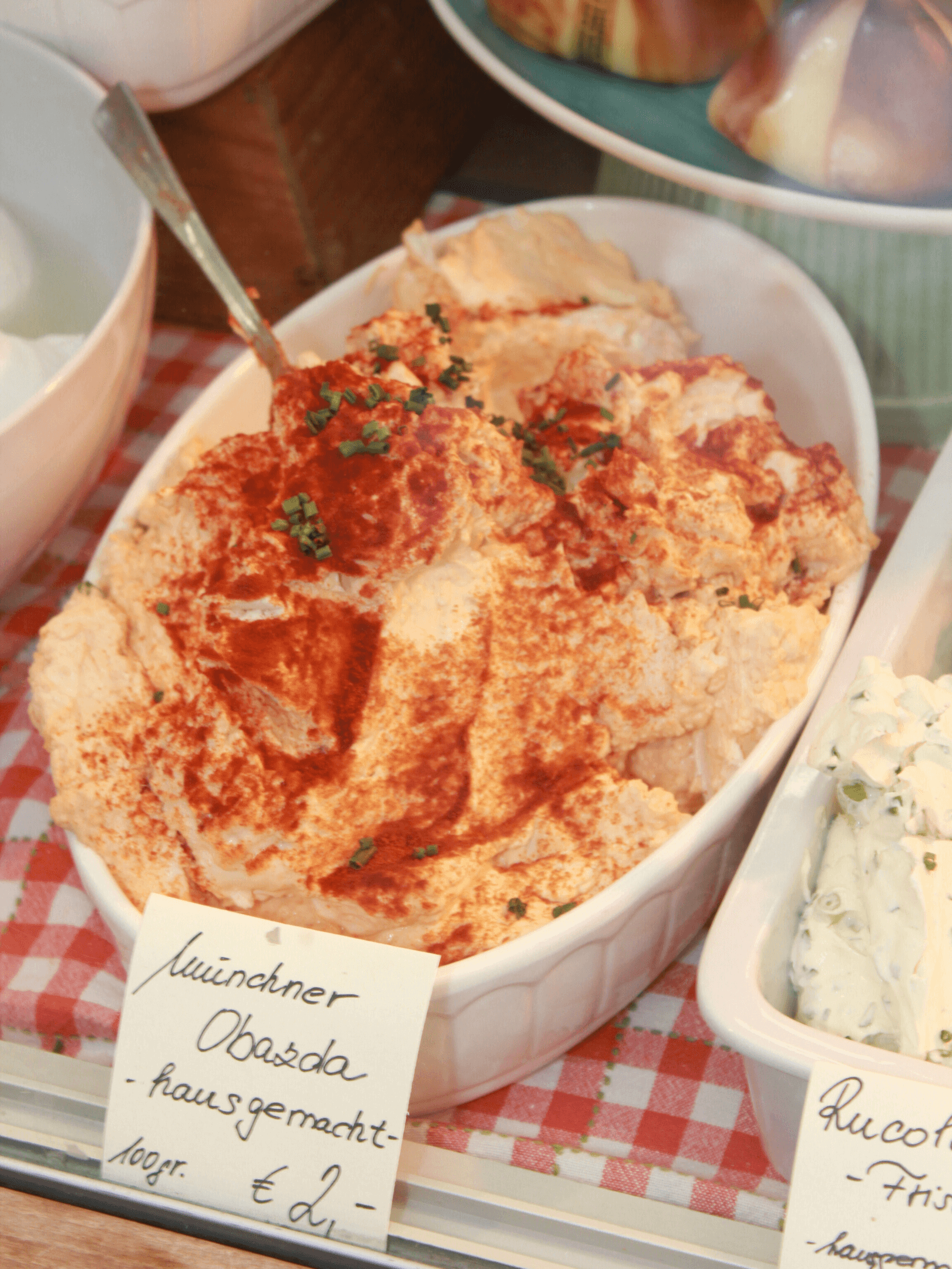 Traditional Cheese Spread Obazda at Viktualienmarkt in Munich